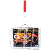 Решітка для гриля, барбекю прямокутна 40*30*6см посилена